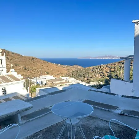 公寓 Cycladic House With Amazing View In Potamia Village