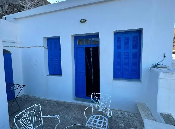 Cycladic House With Amazing View In Potamia Village Appartement